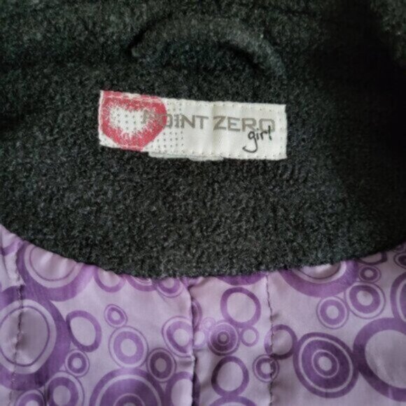 Point Zero Girls Wool Coat Sz 14/16 Youth - Picture 11 of 12